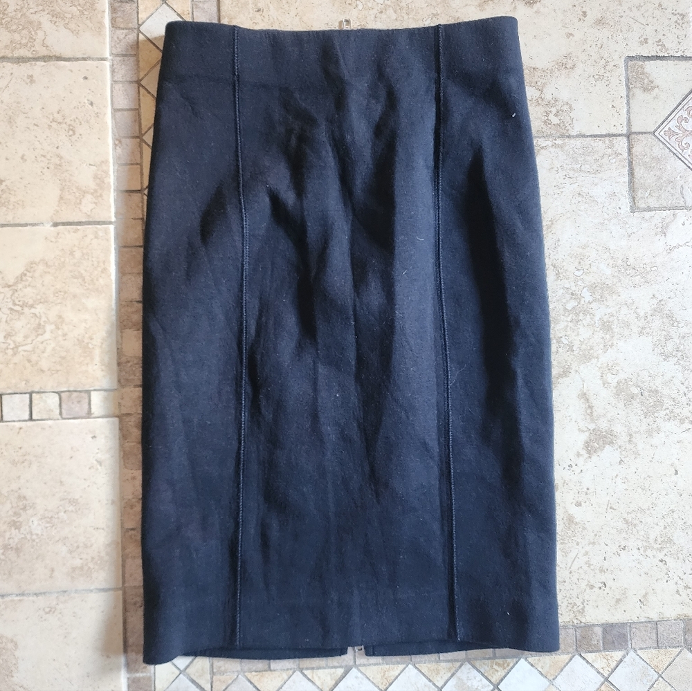 J. Crew Black Pencil Skirt